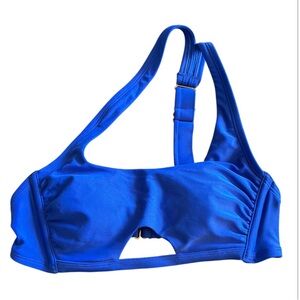 wild fable Women’s Blue One-Shoulder Bikini Top Size Small